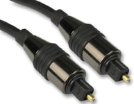 PRO SIGNAL - TOSLink Optical Audio Lead Male to Male, 1m Black