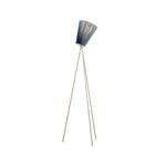 Northern Oslo Wood golvlampa green, beige stativ