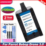 Bebop Drone 3.0 4550mah Batterie Pf056001aa Pour Parrot Zik, Zik 1,1.0 2.0 3.0 Zik 2 Disco Rc Drone Drone 3.