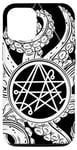 iPhone 13 Pro Geometric Lovecraftian Necronomicon Sigil & White Tentacles Case