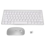 Duokon Slim Wireless Key Mouse Set Smart Wireless Keyboard Mouse Kit Silent LED Indicator Waterproof informatique clavier Argent