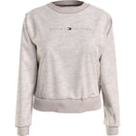Tommy Hilfiger Tonal Logo Lounge Sweatshirt Beige Large Dam