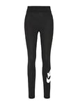 Nike CZ8528-010 W NSW ESSNTL LGGNG Futura HR Leggings Womens Black/(White) 2XL