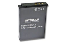 INTENSILO Li-Ion Batterie 1000mAh 3.7V pour appareil photo, caméra Nikon CoolPix S6150, S6200, S6300, S8000, S8100, S8200, S9100, S9200 comme EN-EL12