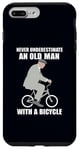 Coque pour iPhone 7 Plus/8 Plus Ne sous-estimez jamais un vieil homme avec un mème de vélo à vélo