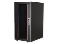 Roline 26.21.0201, Fristående Rack, 22U, 600 Kg, Kuggskenor, Justerbara Fötter, 51 Kg