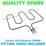 For Candy Hoover Hotpoint Cooker Oven Grill Element 2000W eq. 41020728