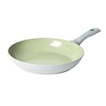 Salter BW09278 Earth 28cm Frying Pan – Healthy Ceramic Non-Stick Coating, PFAS-Free Induction Cookware, Aluminium Egg Pancake Cooking Skillet, Easy Clean, PFOA/PTFE-Free, Stay Cool Handle, Green