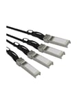 MSA Compliant QSFP+ Direct-Attach Breakout Cable - 2 m (6.6ft) - breakout cable - 2 m - black