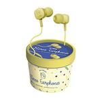 SBS Ice Cream Stereo Earphones with 3.5mm Jack Cable, Ice Cream Cup Pack for Samsung/Oppo/Xiaomi/Huawei, Speaker, Pc, Tablet, MP3, Yellow