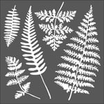 Stamperia Schablon - Leaves 18x18 cm