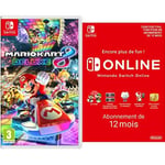 Mario Kart 8 Deluxe [Nintendo Switch] + Switch Online 12 Mois [Download Code]
