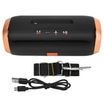 ET801 Bluetooth-högtalare för utomhus Stereo Subwoofer Bärbar Datorer Telefoner PlugIn Kort (Svart)