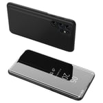 Galaxy S24 Ultra Fodral Clear View med Flap - Svart Svart