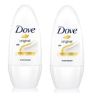 2x Dove ORIGINAL ROLL ON Anti-Perspirant Deodorant 48H Alcohol Free 50ml