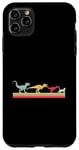 Coque pour iPhone 11 Pro Max Dinosaure Chat Evolution Fun Paléontologie