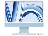 iMac 24' M3, SSD 256 Go, GPU10/CPU8, Bleu (MQRQ3FN)