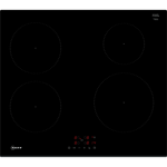 Neff T36FBE1L0 Black 60cm Induction Hob, Touch Control, 4 zones, Front Bevel, 4.6kW
