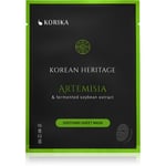 KORIKA Korean Heritage Artemisia & Fermented Soybean Extract Soothing Sheet Mask Beroligende ansigts sheetmaske Artemisia & fermented soybean extract sheet mask