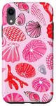Coque pour iPhone XR Coquillages roses - Récif de corail - Pour la plage - Petite-fille