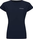 Berghaus Women's Nesna Long Sleeve Wicking Crew Baselayer T-Shirt, Night Sky, 18