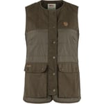 Fjällräven Womens Forest Wool Padded Vest (Grön (DARK OLIVE/633) X-small)