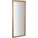 Biscottini - Miroir mural de salle de bain rectangulaire Miroir long à suspendre Miroir horizontal vertical avec cadre en bois doré shabby