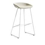 HAY - About a Stool AAS39 High - White Base - Cat.5 - Coda 2 100 - Barstolar - Hee Welling - Metall/Plast