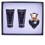 Versace Pour Femme Dylan Blue 50ml EDP, Shower Gel & Body Lotion Gift Set