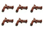 LEGO 6 x Flintlock Pistols for Pirate Soldier Imperial Guard Minifigures