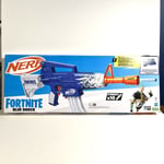 Nerf Fortnite Blue Shock Motorized Blaster - 10 Elite Darts - Brand New
