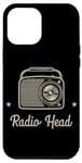 Coque pour iPhone 15 Plus Tête de radio rétro vintage