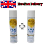 2 x Bondi Sands Face SPF 50+ Sunscreen Mist 79ml, Multipack