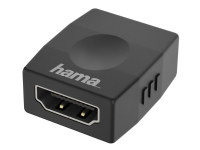 Hama Essential Line - Hög hastighet - HDMI-koppling med Ethernet - HDMI hona till HDMI hona - svart - stöd för 4K