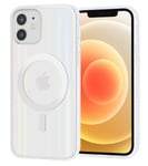 iPhone 12 / iPhone 12 Pro Magsafekompatibelt skal Transparent / Silver