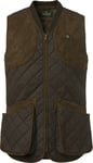 Chevalier Chevalier Men's Vintage Shooting Vest  Leather Brown XL, Leather Brown