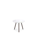 EMU - Terramare Small Coffee Table, Frame: Corten, Top: Porcelain Stoneware, Statuario White - Småbord & Sidobord utomhus - Alfredo Chiaramonte,Marco Marin - Brun - Metall/Sten