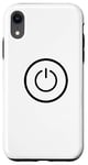 Coque pour iPhone XR Bouton marche/arrêt pour lecteur d'icône d'alimentation