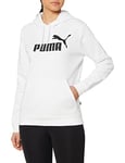 Puma Ess Logo Hoodie FL Sweat-Shirt pour Femme, Femme, Maillot de survêtement, 586788-02, Puma Blanc, XS