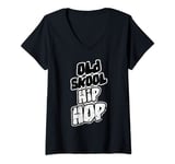 Womens Old Skool Hip Hop - Hip Hop Rap Music Hip Hopper Hip Hop V-Neck T-Shirt
