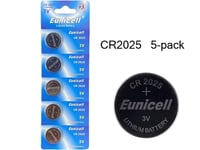 CR2025 5-pack Lithium batterier CR 2025 3V batteri
