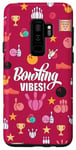 Galaxy S9+ Bowling Vibes Strike Pins and Ball Pattern Girls or Women Case