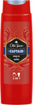 3 x Old Spice - 2 in 1 Shower Gel / Shampoo -  CAPTAIN - Larger 400ml