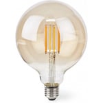 Nedis SmartLife -LED-smartlampa, globe, E27, varmvit, Wi-Fi, 806 lm