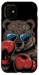 iPhone 11 Professional boxing Bear with Gloves Case