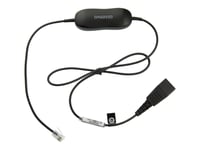 Jabra Smart Cord - Câble pour casque micro - noir - pour Cisco IP Phone 78XX; BIZ 2300; Mitel 74XX; Dialog 42XX, 44XX, 5446; Snom 71X