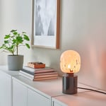 IKEA MARKFROST / MOLNART bordslampa med ljuskälla
