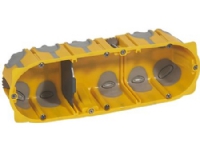 LEGRAND Frontbox euro box gul lufttät 6 Modul 50mm inklusive relief