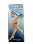 Pretty Legs 5 Packs of Natural Tights 10 Denier Made in The UK Large Hips 42'' to 48''