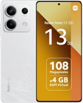 Xiaomi REDMI Note 13 5G Arctic White, Ecran 6.67'', Smartphone Débloqué, Batterie mAh 5000, Mémoire ROM 256GO,RAM 8GO, Android 13, MediaTek Dimensity 6080, Gravé en 6nm, Huit-Coeurs Jusqu’à 2,4GHz